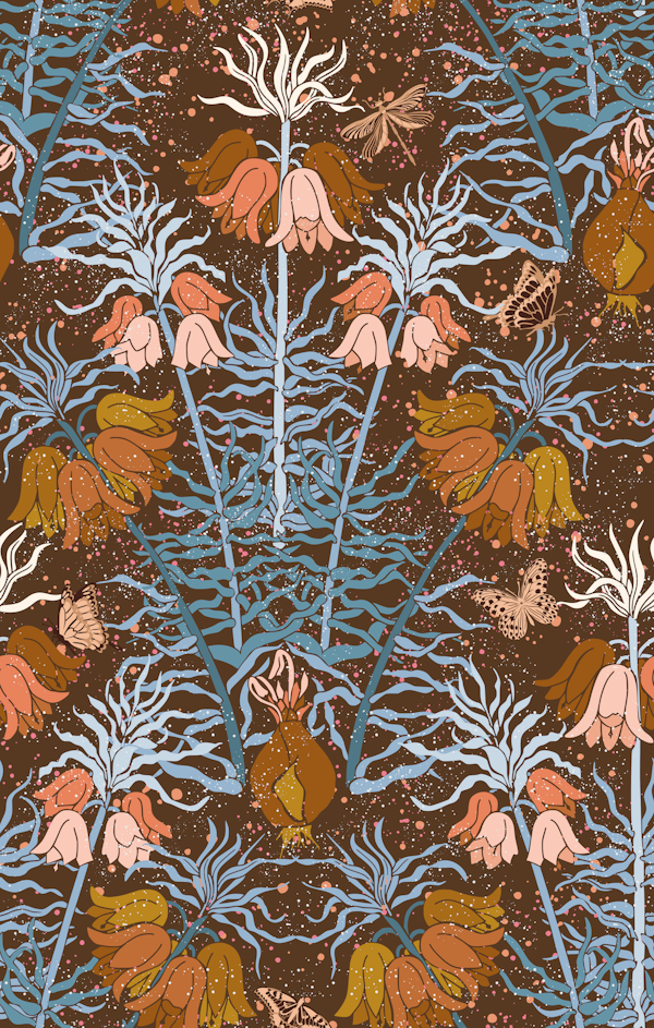 Lilie flowers earthy colors