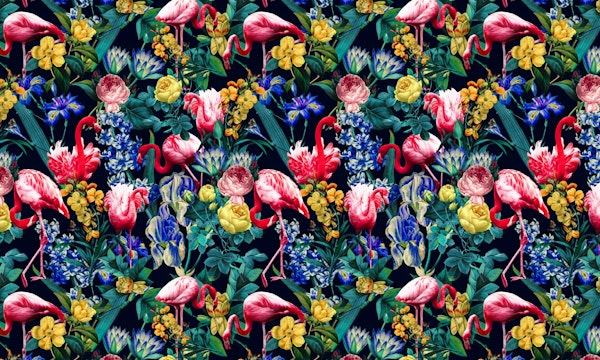 Floral and Flemingo V Pattern