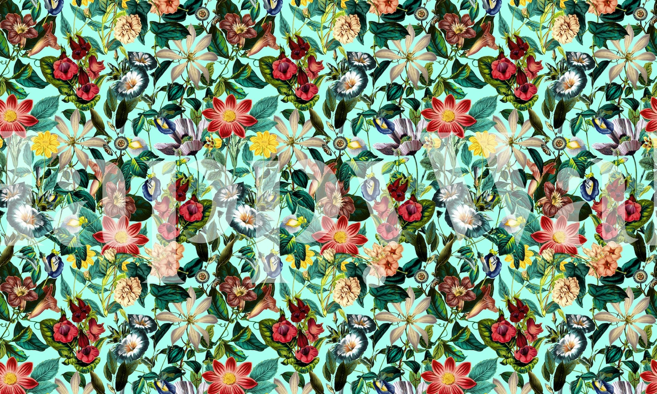 Summer Botanical Garden II wallpaper design