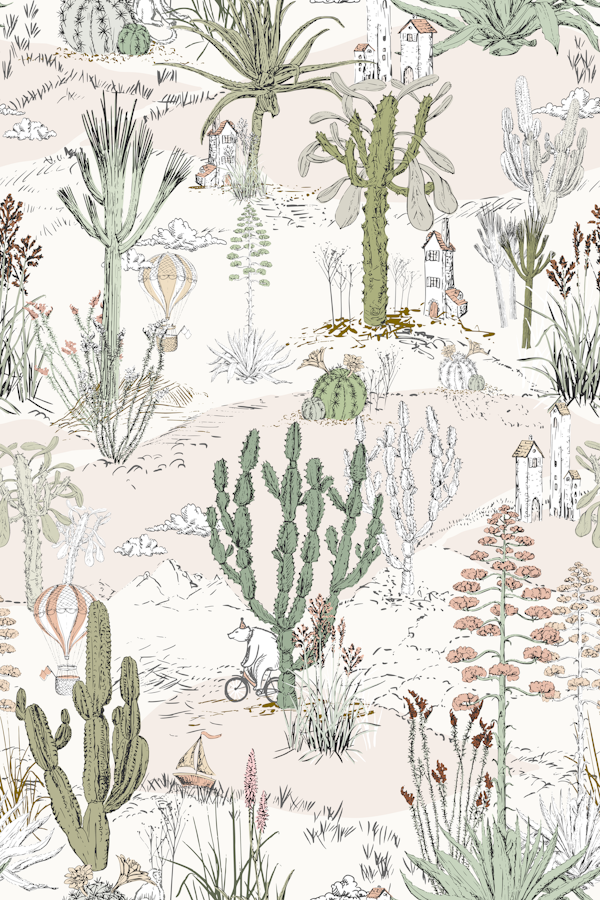 airy cactus landscape