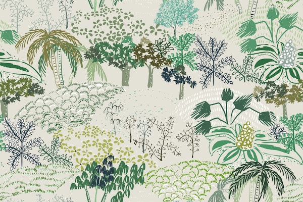 Italian landscape green