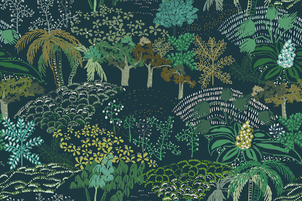 Italian landscape dark green