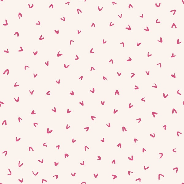 Delicate Hearts rose pink