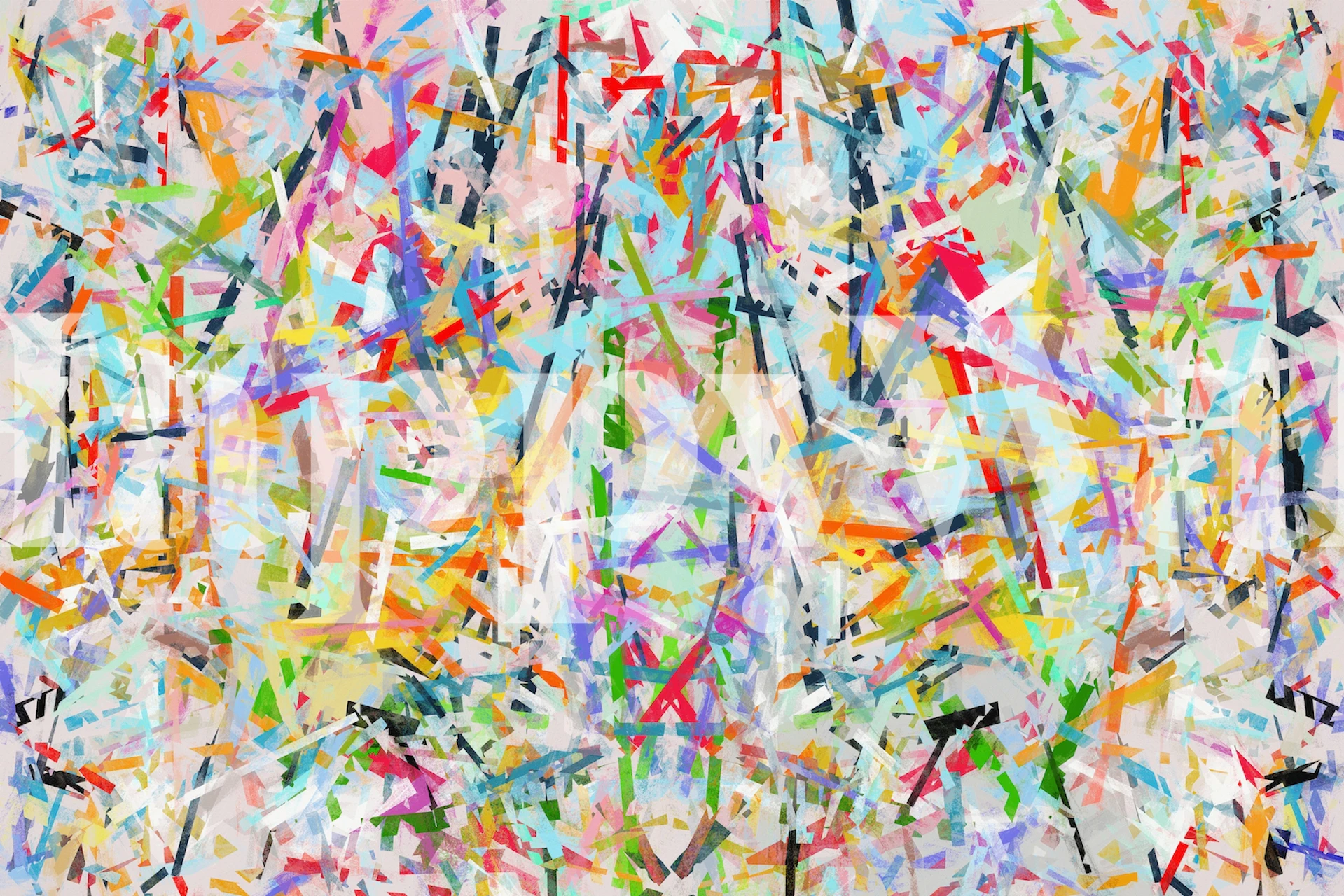 Colorful intertwined wallpaper design