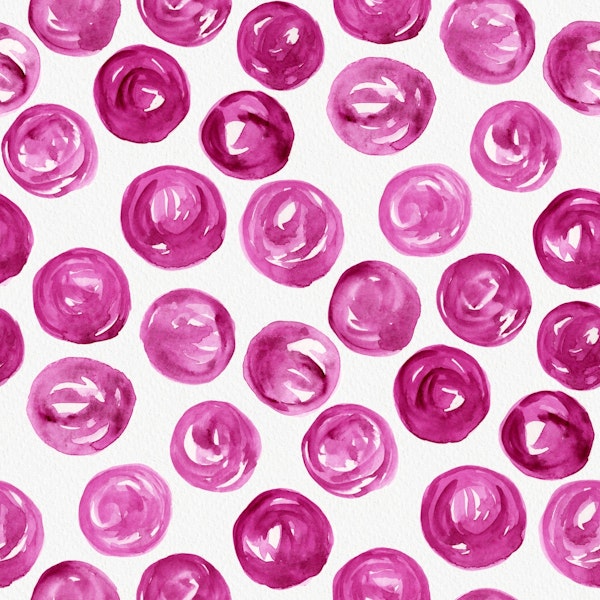 Watercolors Dots - Magenta