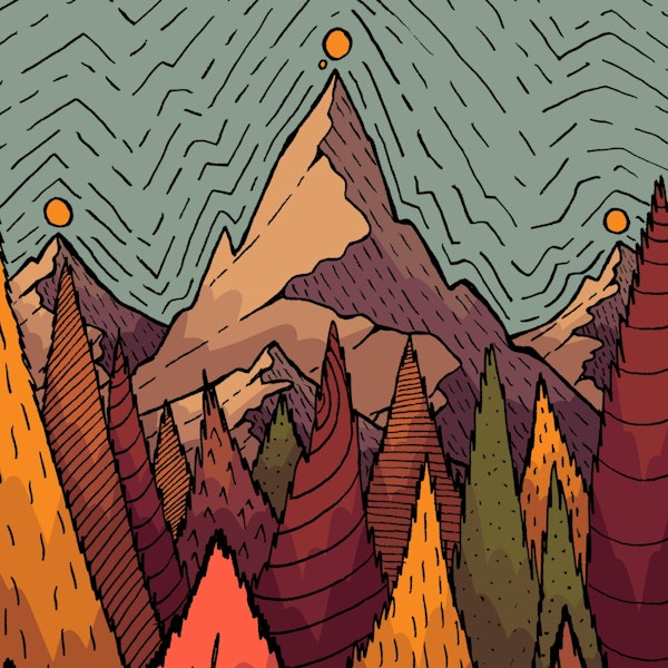 The autumn peaks and suns