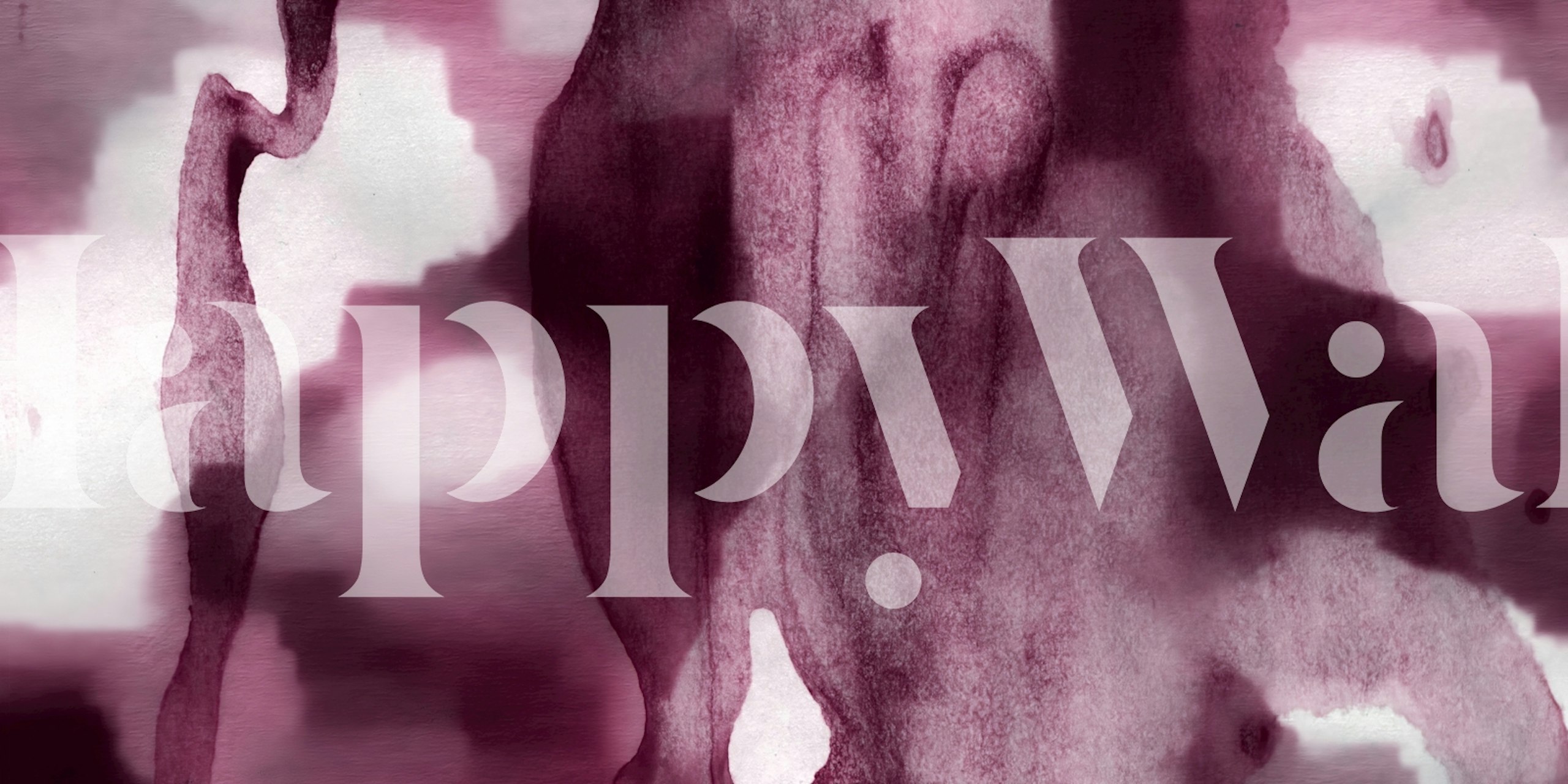 Crazy Magenta Universe wallpaper in a room