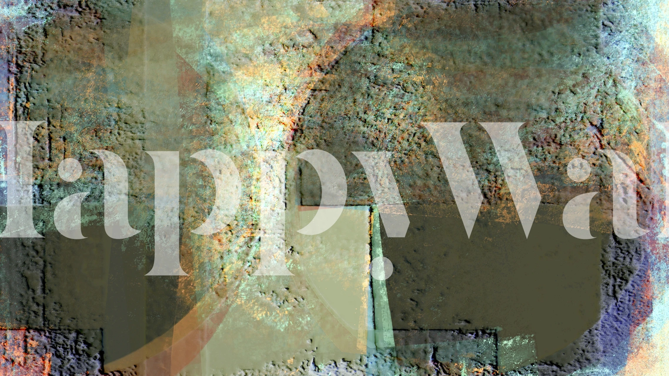 Crazy Geometry wallpaper in a modern room