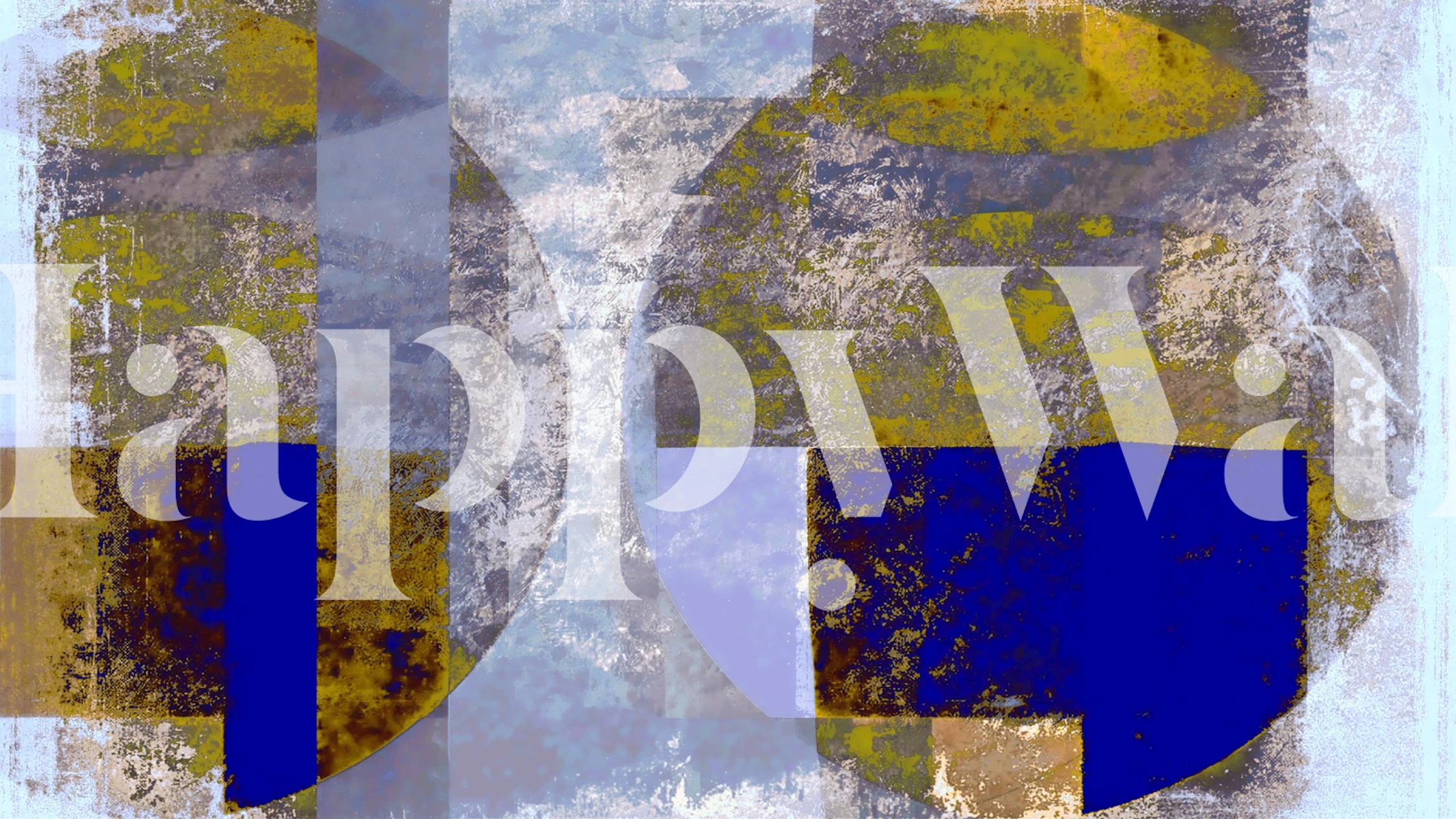 Lapis Lazuli Grunge wallpaper in interior setting