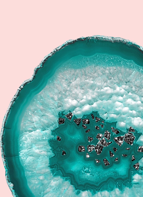 Turquoise Teal Agate 1a