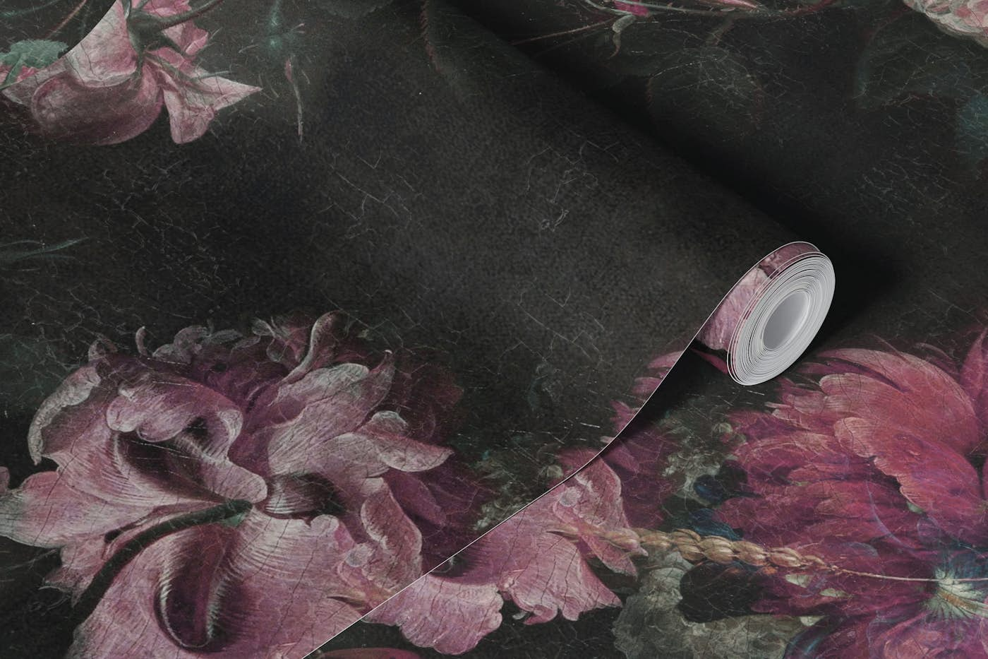 MOODY BAROQUE FLORALS III wallpaper roll