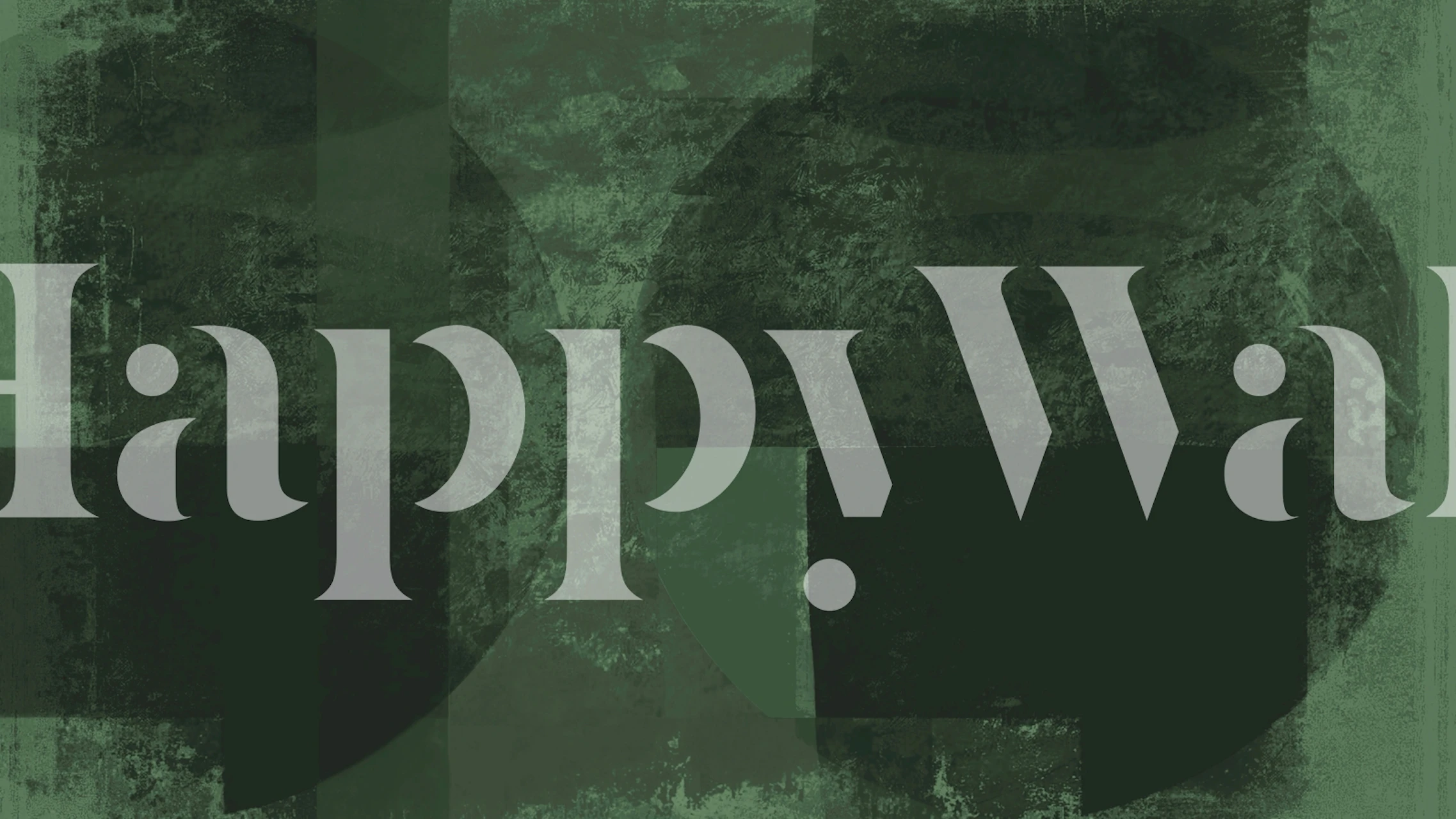 Geometric abstract shapes in various shades of green wallpaper