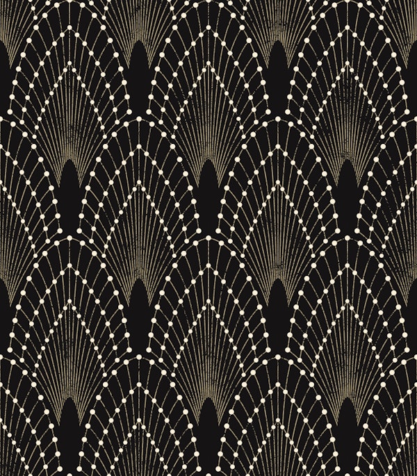 Art Deco Glam - black