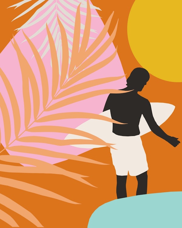 Noon Surfer Abstract 1