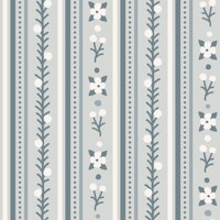 Floral stripes pattern, grey / 3010B tapety