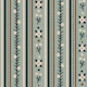 Flowers stripes, dark grey / 3010C