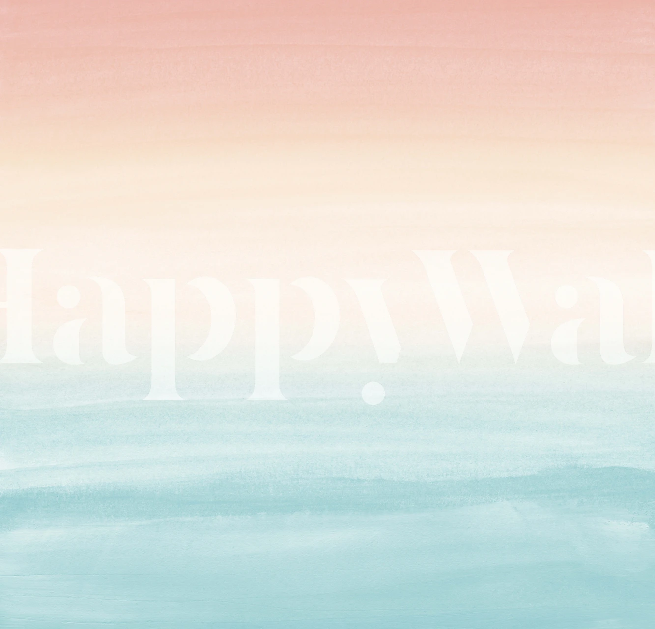 Sanfte Wasserfarben in Rosa und Blau Tapete