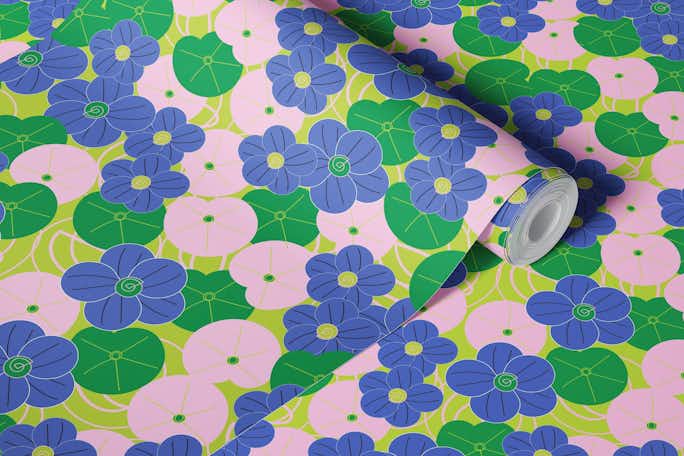 Nursery Nasturtiumswallpaper roll