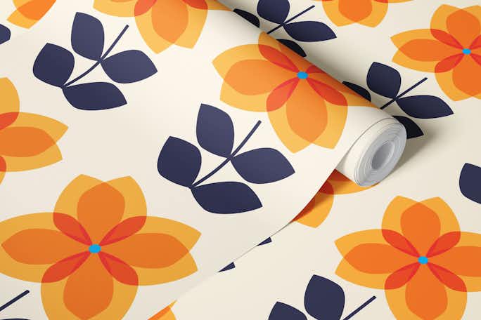 Pinwheel Bloomswallpaper roll