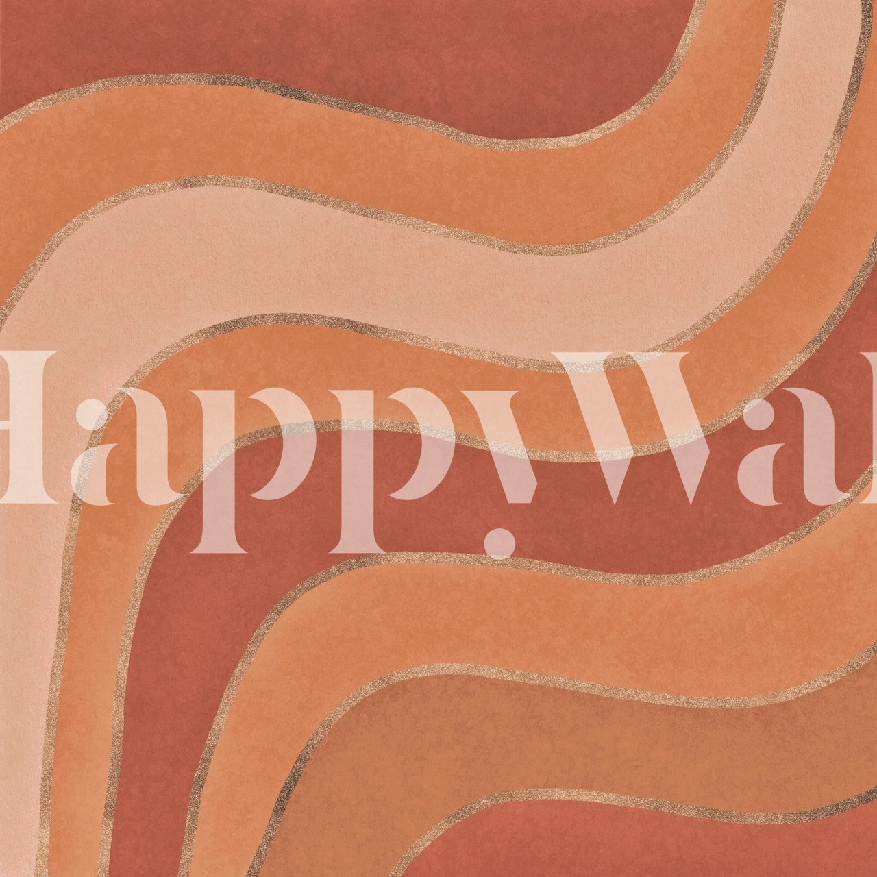 Ταπετσαρία Mid Century Abstract Stripes σε ένα δωμάτιο