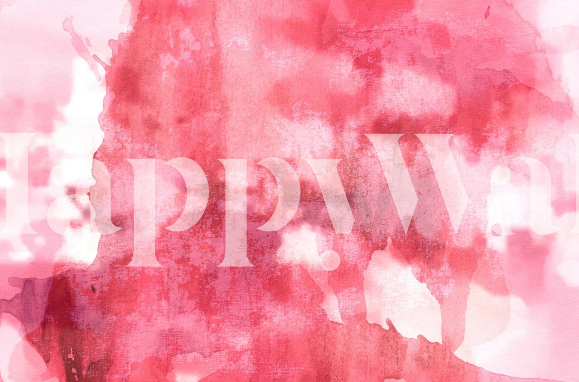 Strawberry Splash wallpaper displayed in a room