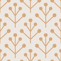 Berry Twig scandi yellow med papiers peint