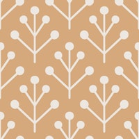 Berry Twig scandi yellow beige carta da parati