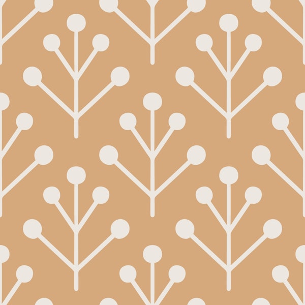 Berry Twig scandi yellow beige