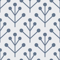 Berry Twig scandi light grey blue wallpaper