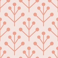 Berry Twig scandi blush coral papiers peint