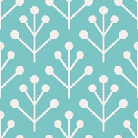 Berry Twig scandi turquoise beige carta da parati