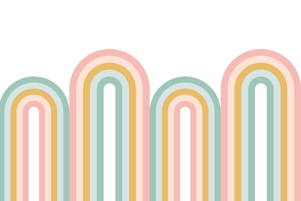 Happy Pastel Rainbows