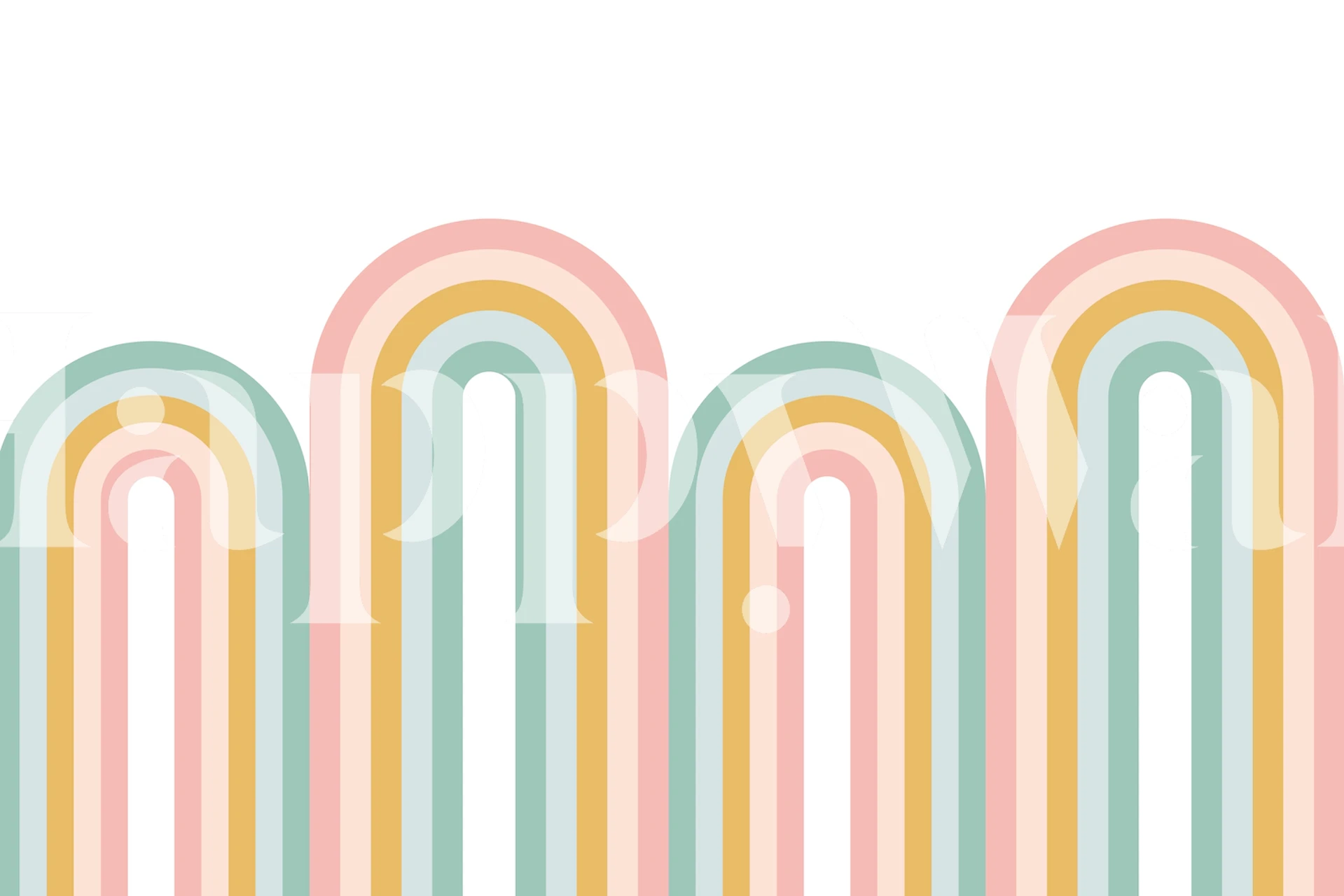 Colorful pastel rainbow patterns in soft colors wallpaper