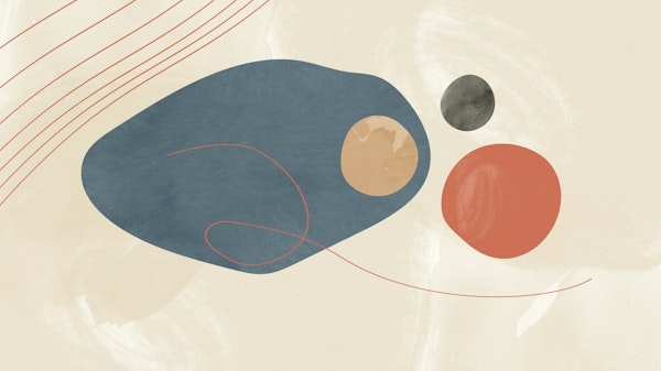 Creme Coral Mid Century