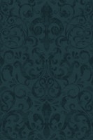 Fleur de Lis French Damask Dark Velvet Teal ταπετσαρία