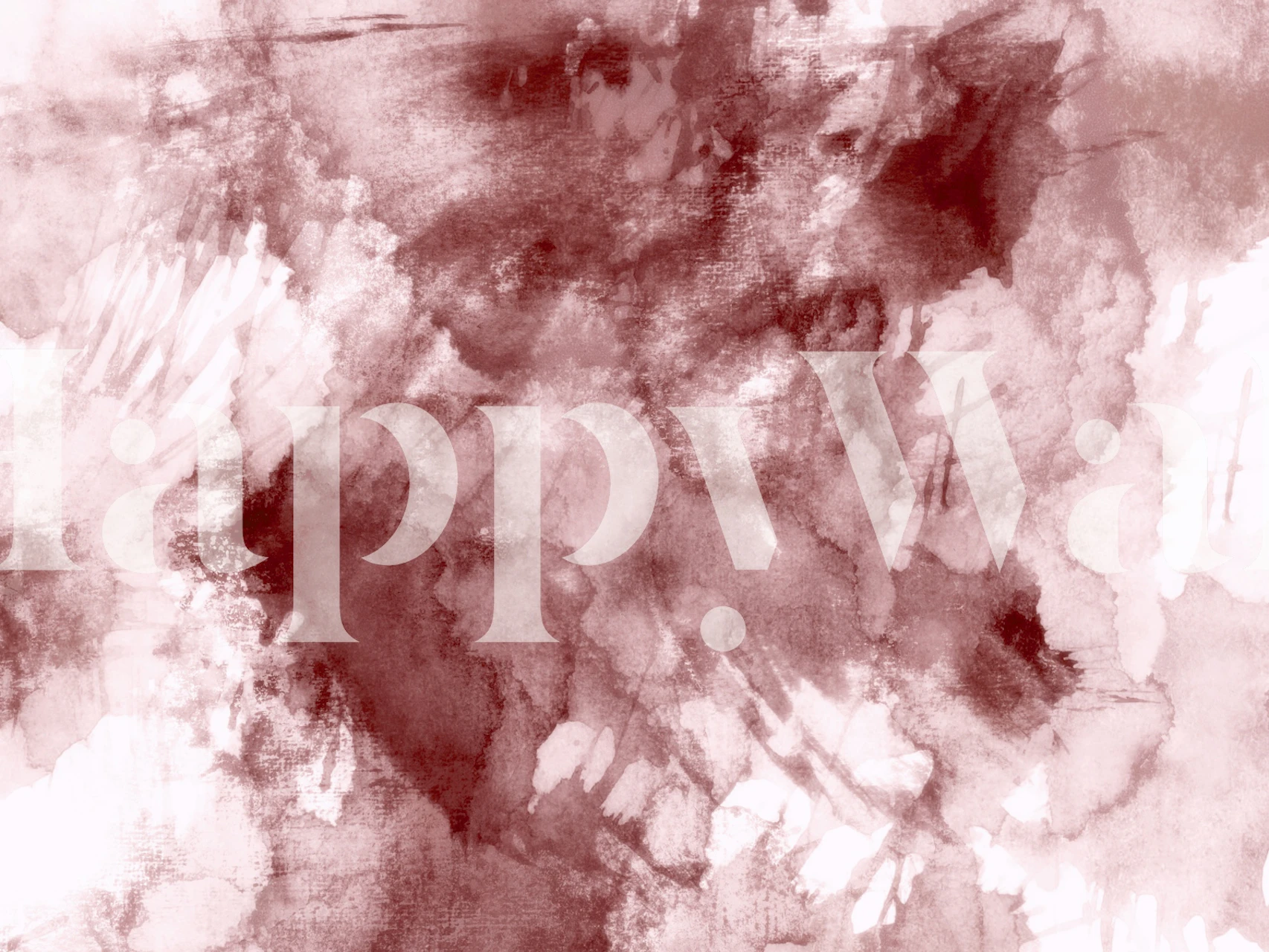 Abstract watercolor design in Bordeaux and blush tones wallpaper