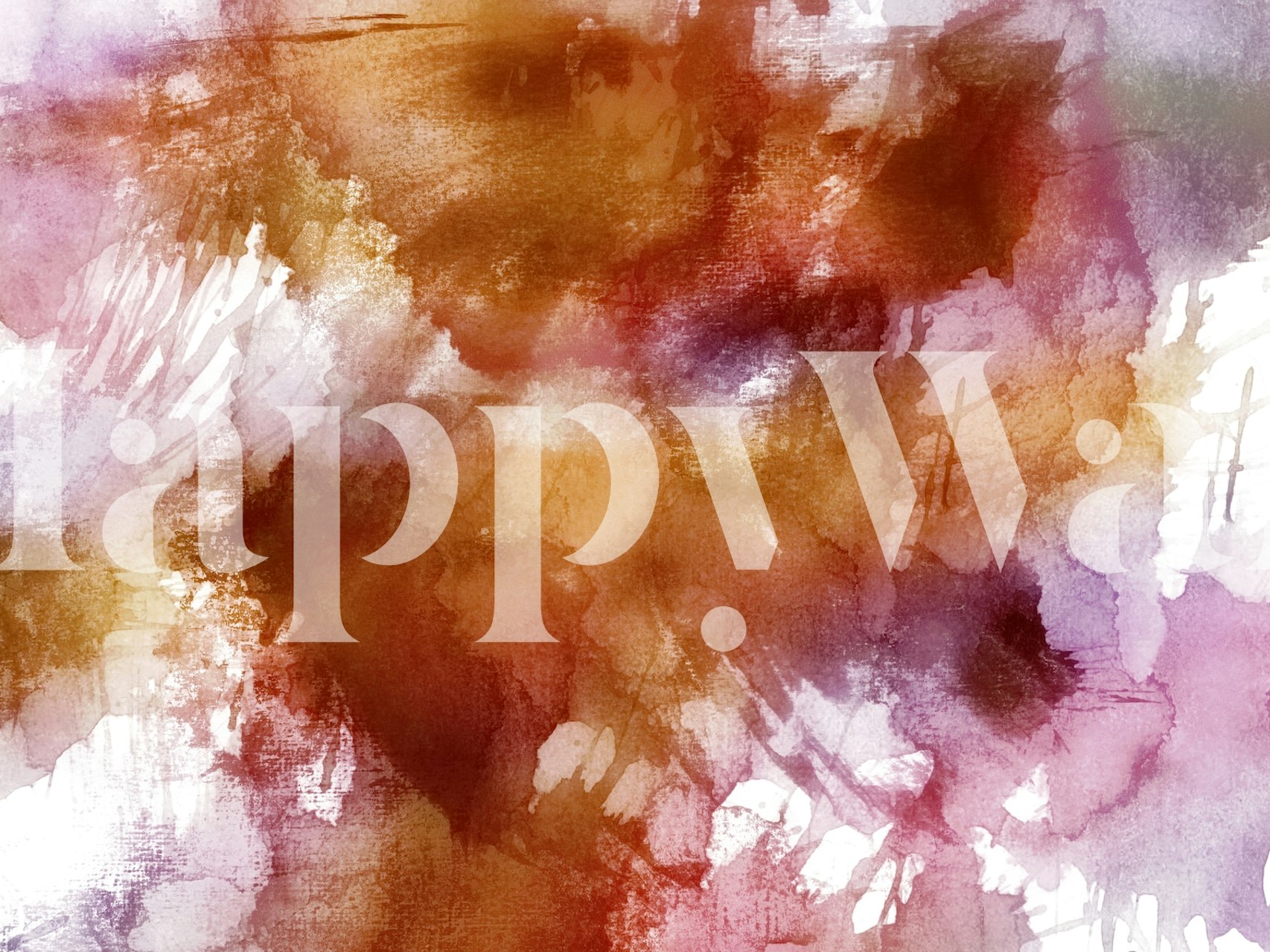 Sunrise Wabi Sabi Garden wallpaper in a room