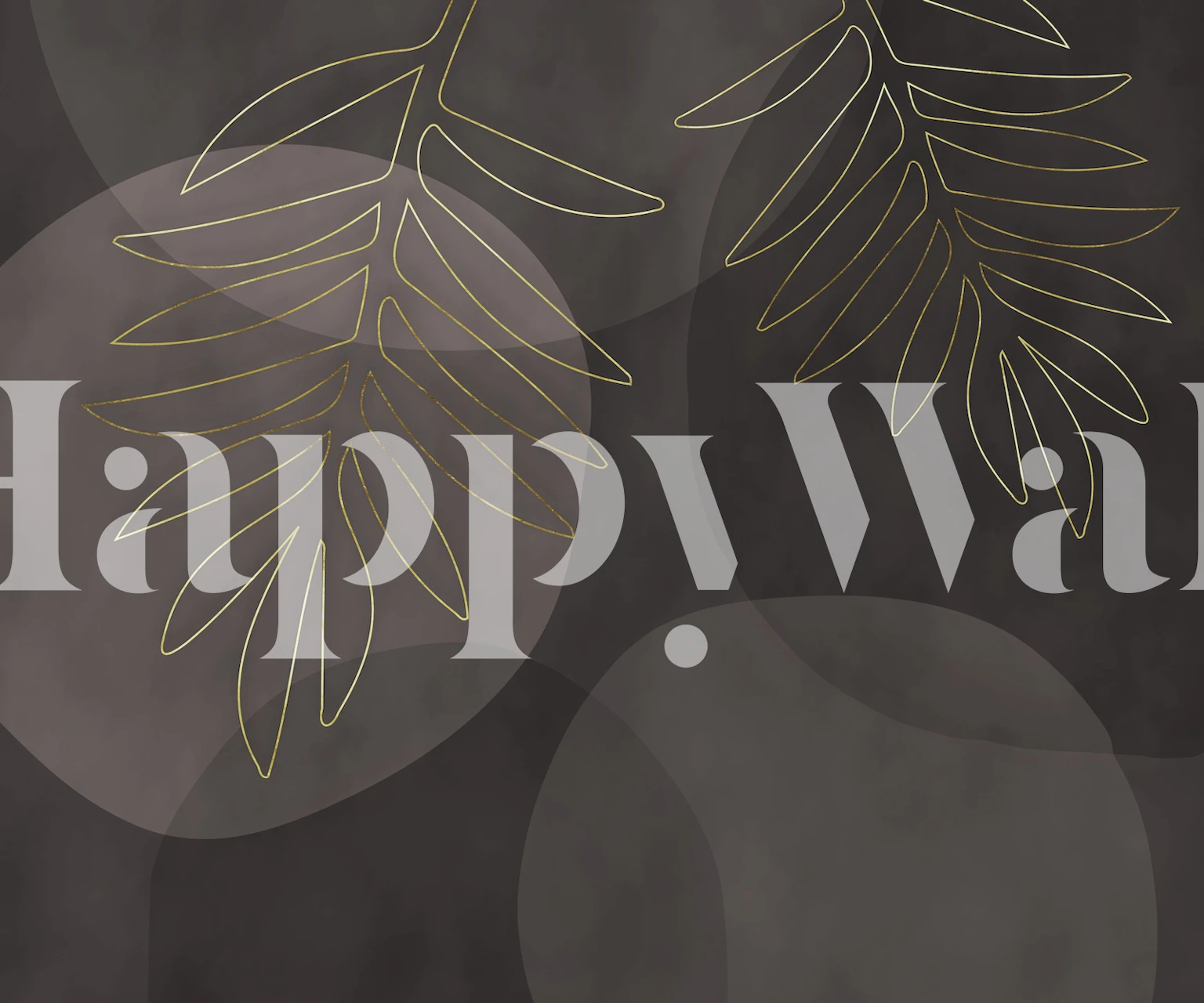 Tropical foliage wallpaper in a room