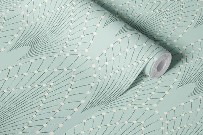 Art Deco Glam - celadonwallpaper roll