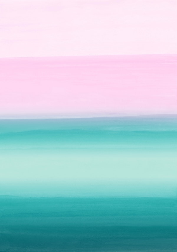Touching Seafoam Teal Pink 1