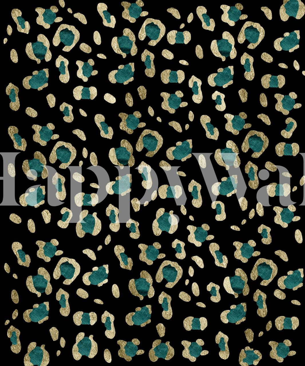 Leopard Animal Print Glam 5 wallpaper in a room