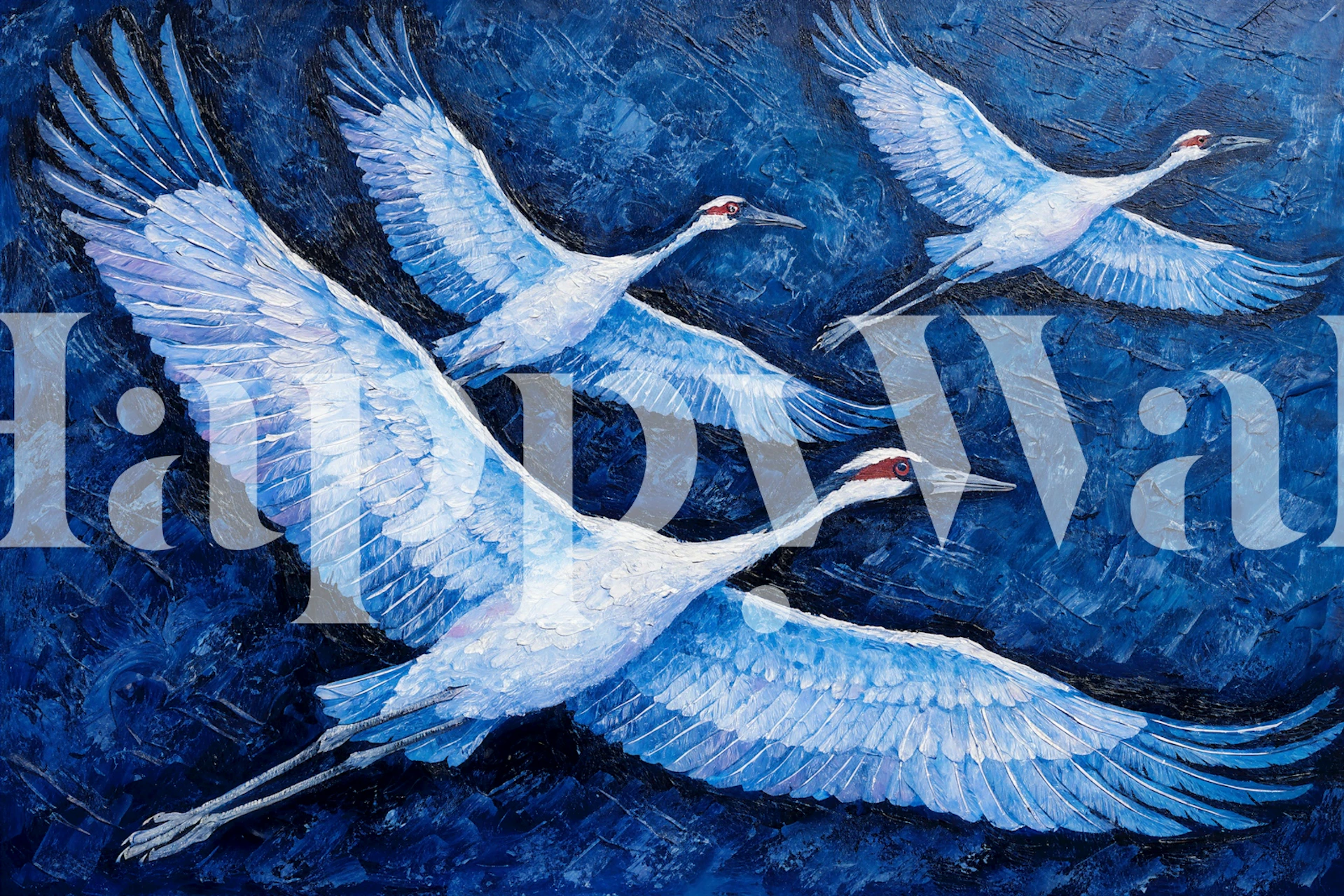 Carta da parati Bird Flight in una stanza elegante