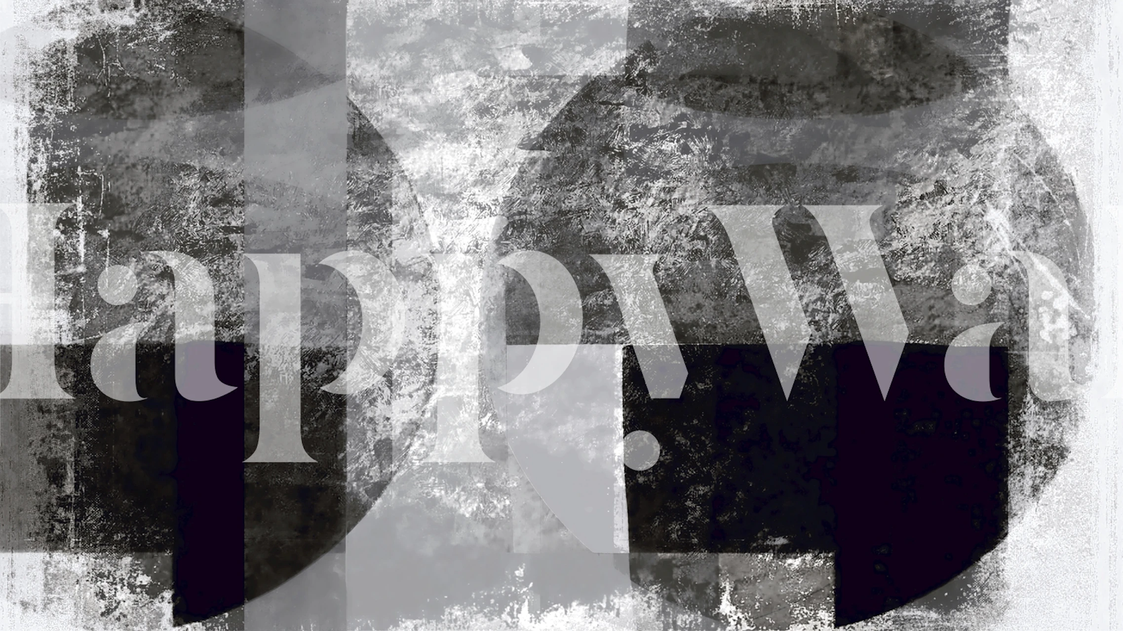 Bauhaus Circles Wandbild mit abstrakten geometrischen Formen in einem monochromen Farbschema