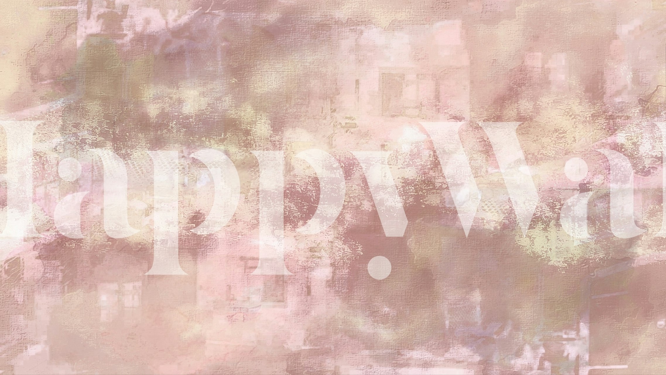 Urban Peach Tapete in einem Zimmer angezeigt