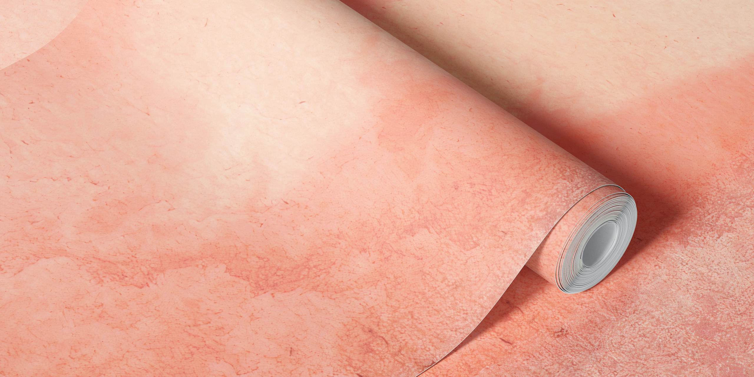 Acuarela abstracta Cosmic Peach y lavanda