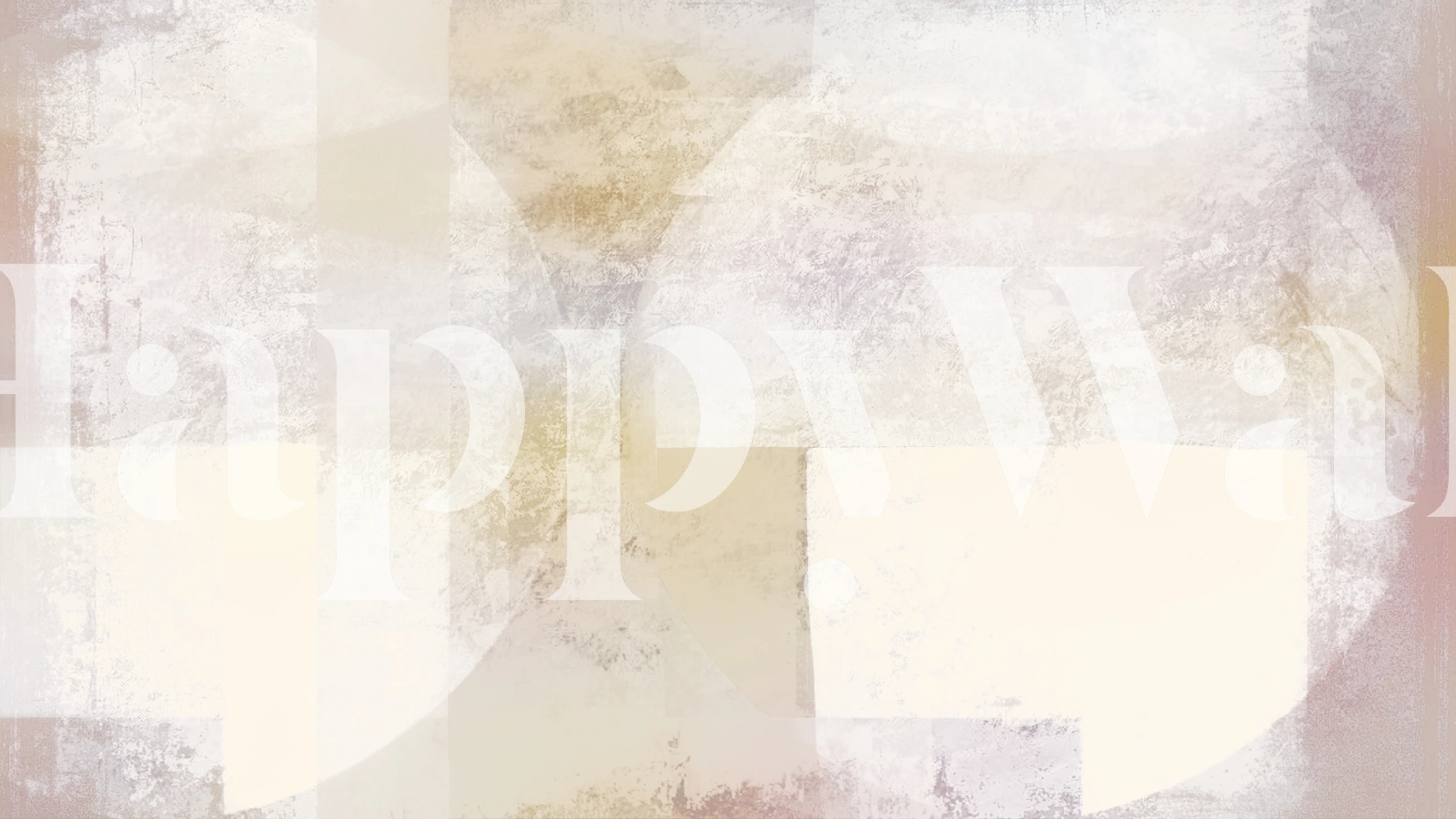 Abstract geometric shapes in ivory and beige wallpaper