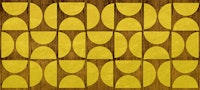 Rustic Wood Mid-Century Gold tapete