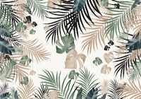 Tropical Jungle Leaves 13b tapete