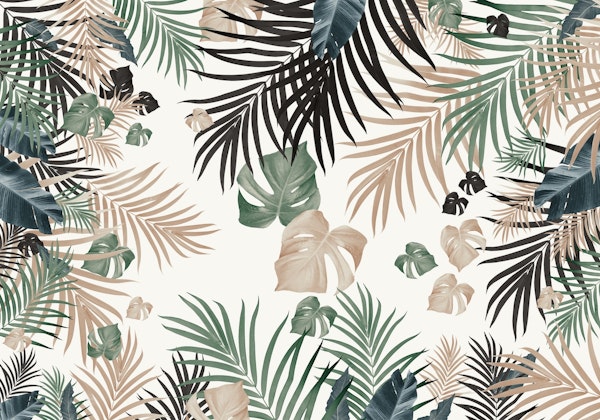 Tropical Jungle Leaves 13b