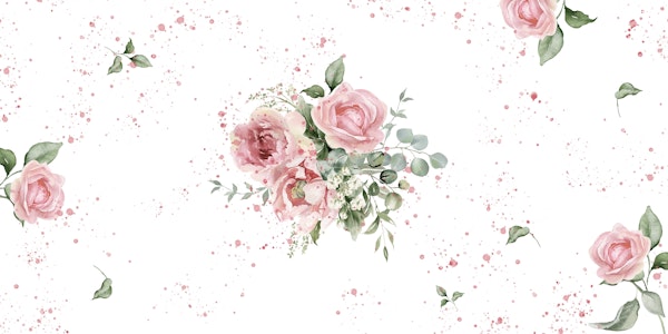 Elegant watercolor roses